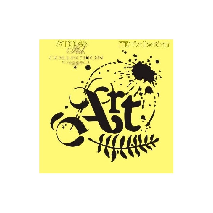 Sjabloon voor scrapbooking en decoupage 16x16 cm ST0043A