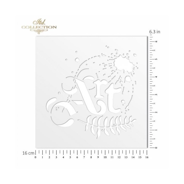 Sjabloon voor scrapbooking en decoupage 16x16 cm ST0043A