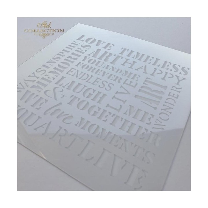 Sjabloon voor scrapbooking en decoupage 16x16 cm ST0044B