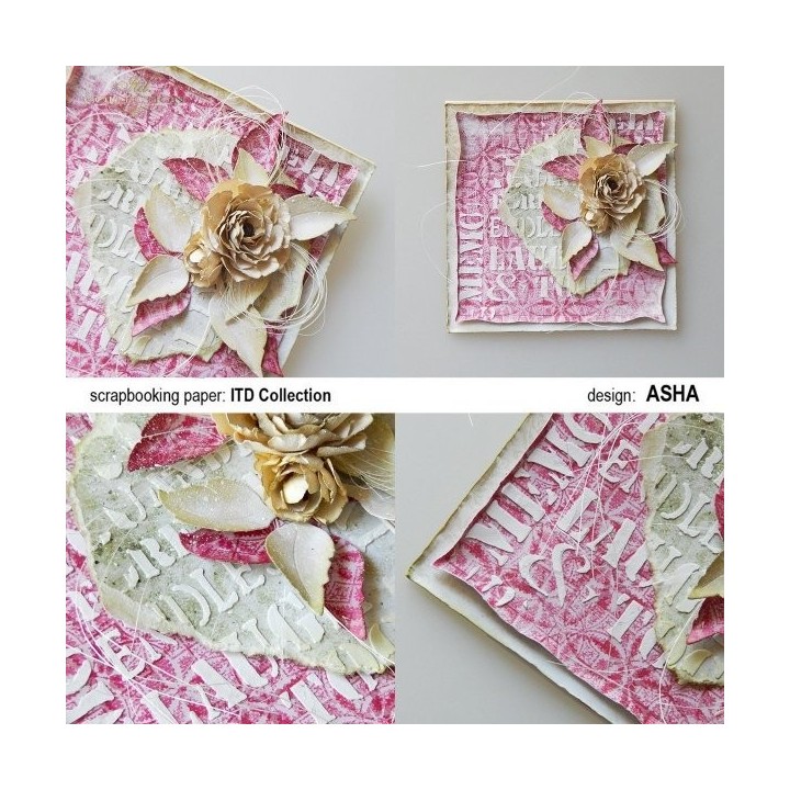 Sjabloon voor scrapbooking en decoupage 16x16 cm ST0044B