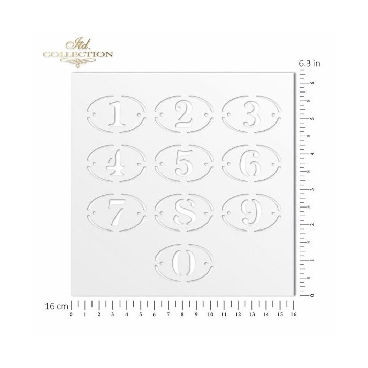 Sjabloon voor scrapbooking en decoupage 16x16 cm ST0045A