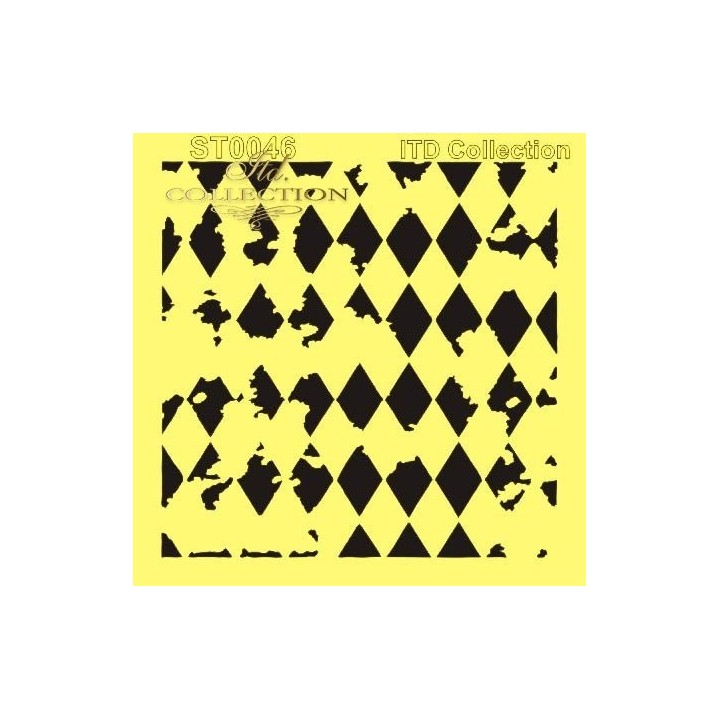 Sjabloon voor scrapbooking en decoupage 16x16 cm ST0046A
