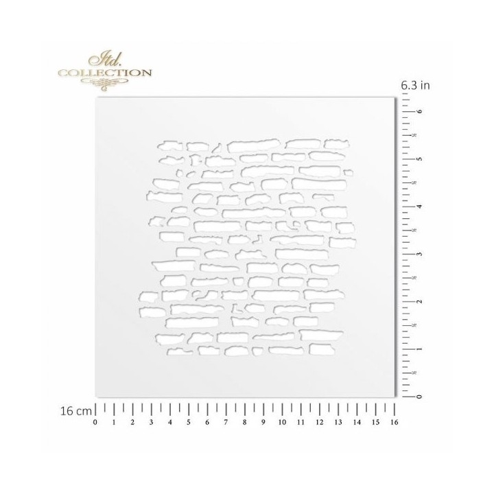 Sjabloon voor scrapbooking en decoupage 16x16 cm ST0048B