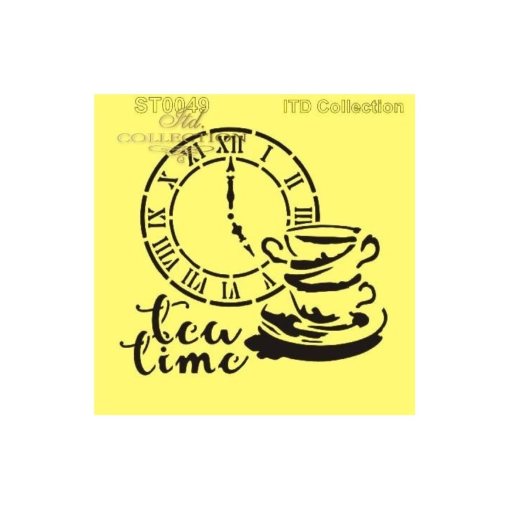Sjabloon voor scrapbooking en decoupage 16x16 cm ST0049B