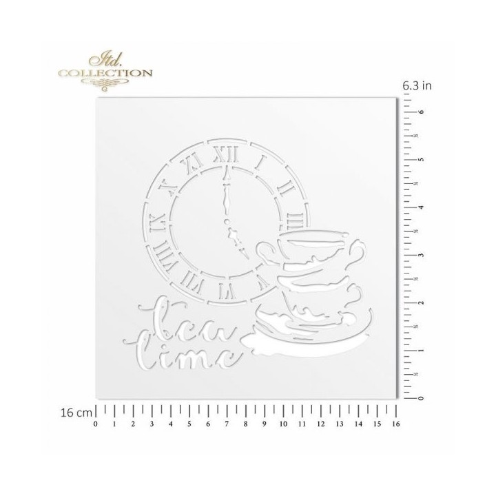 Sjabloon voor scrapbooking en decoupage 16x16 cm ST0049B