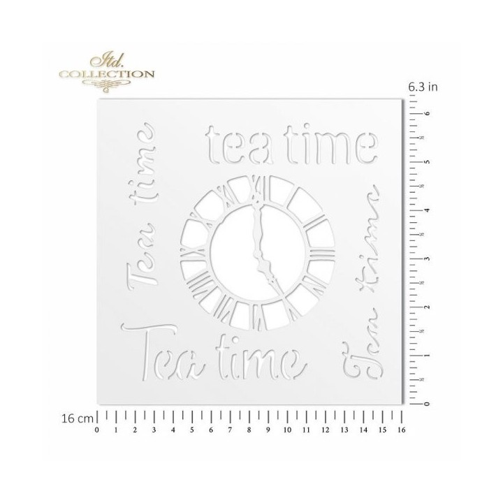Sjabloon voor scrapbooking en decoupage 16x16 cm ST0050B