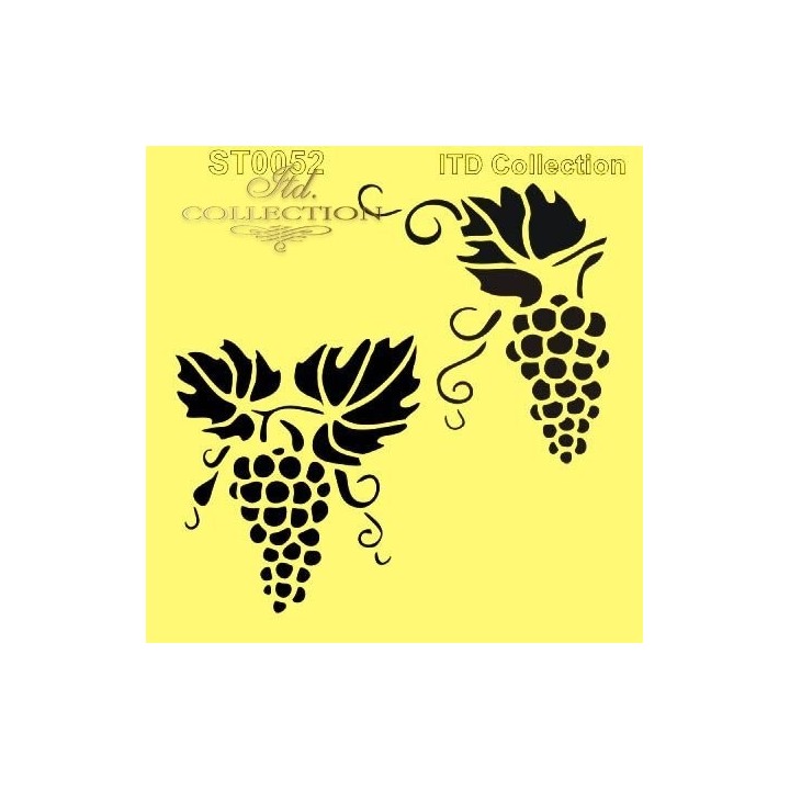 Sjabloon voor scrapbooking en decoupage 16x16 cm ST0052A
