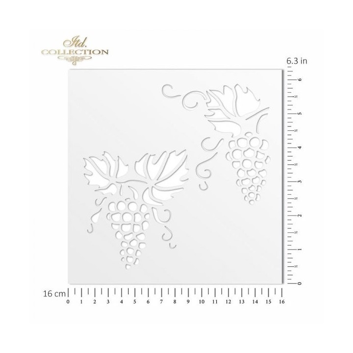 Sjabloon voor scrapbooking en decoupage 16x16 cm ST0052A
