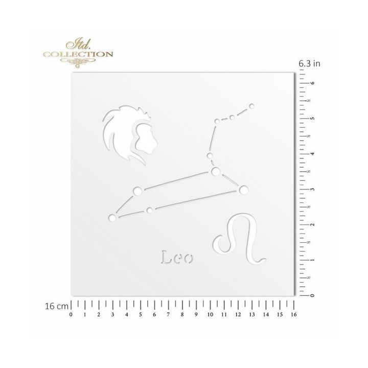 Sjabloon voor scrapbooking en decoupage 16x16 cm ST0057A