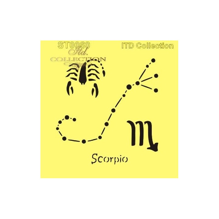 Sjabloon voor scrapbooking en decoupage 16x16 cm ST0060A