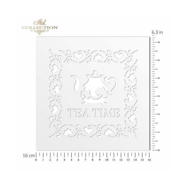 Sjabloon voor scrapbooking en decoupage 16x16 cm ST0065B