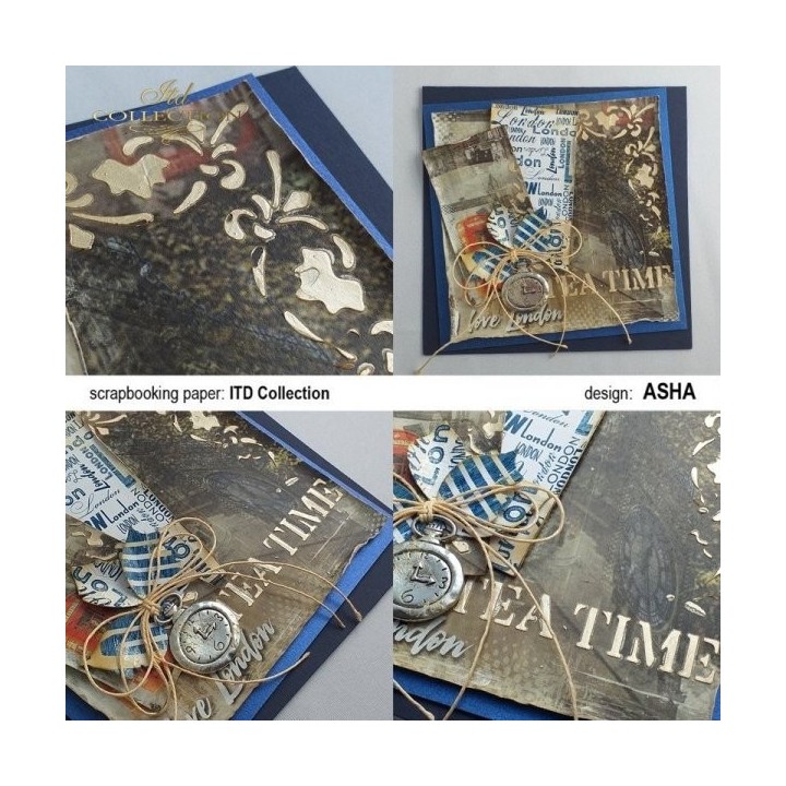 Sjabloon voor scrapbooking en decoupage 16x16 cm ST0065B