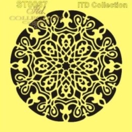 Sjabloon voor scrapbooking en decoupage 16x16 cm ST0067B