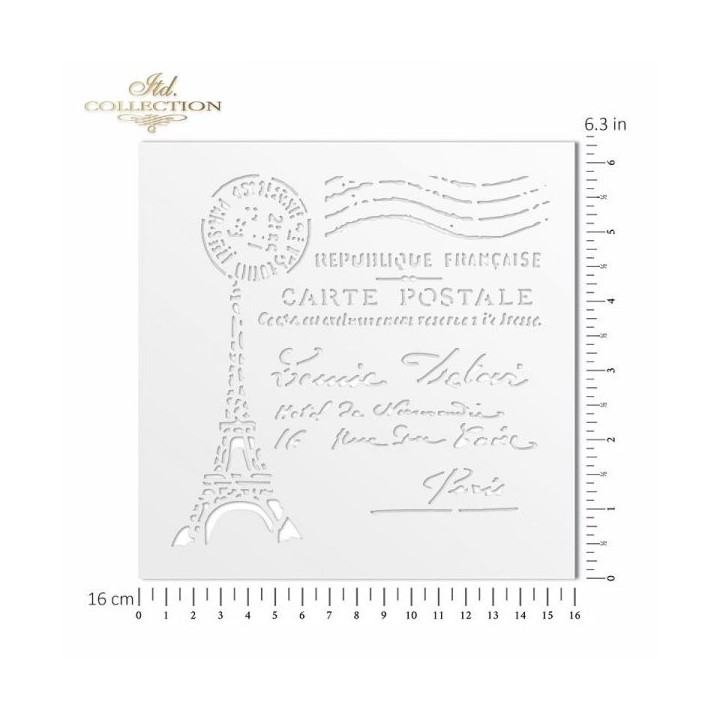 Sjabloon voor scrapbooking en decoupage 16x16 cm ST0068B