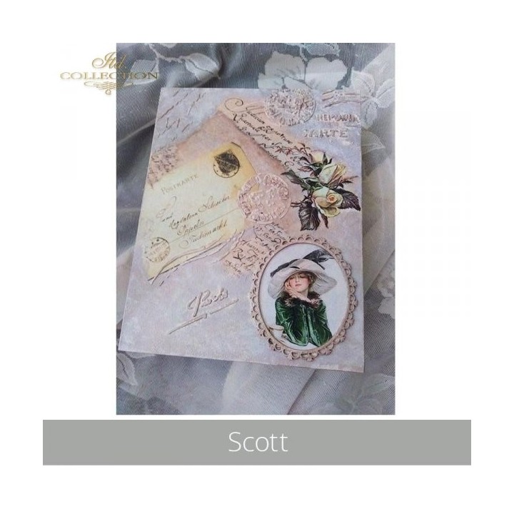 Sjabloon voor scrapbooking en decoupage 16x16 cm ST0068B