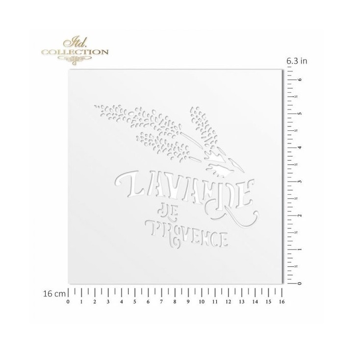 Sjabloon voor scrapbooking en decoupage 16x16 cm ST0070A