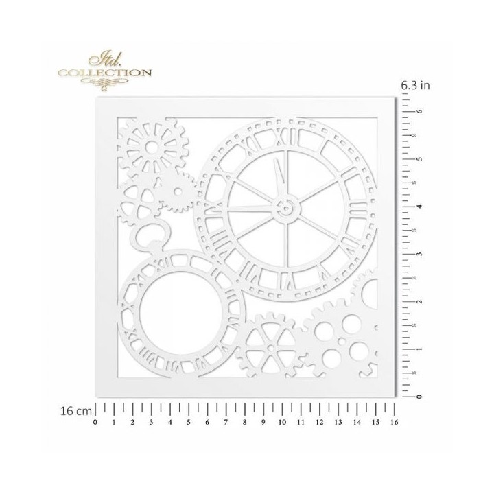 Sjabloon voor scrapbooking en decoupage 16x16 cm ST0071B