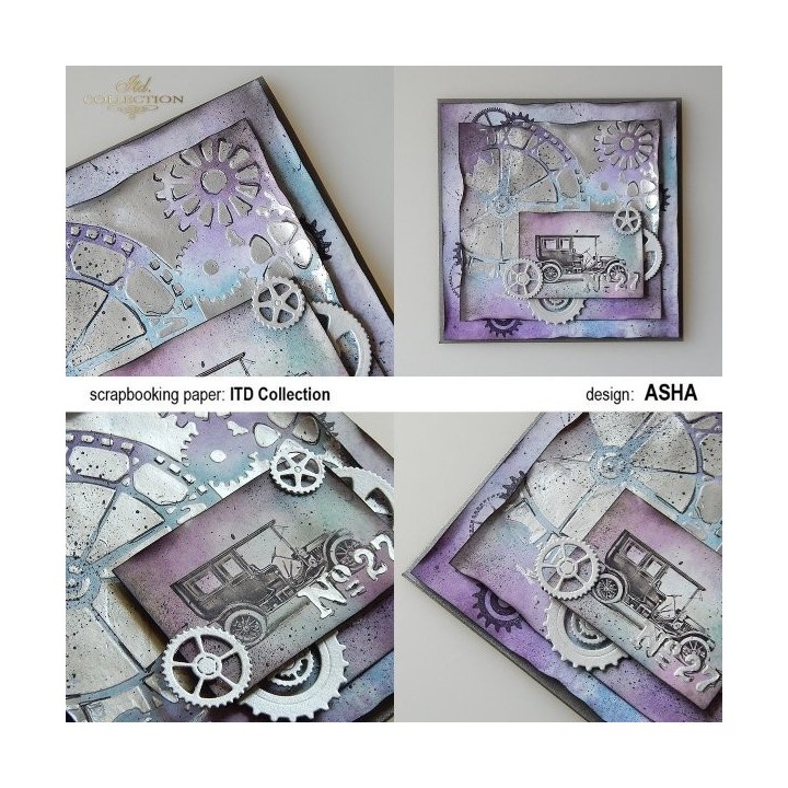 Sjabloon voor scrapbooking en decoupage 16x16 cm ST0071B