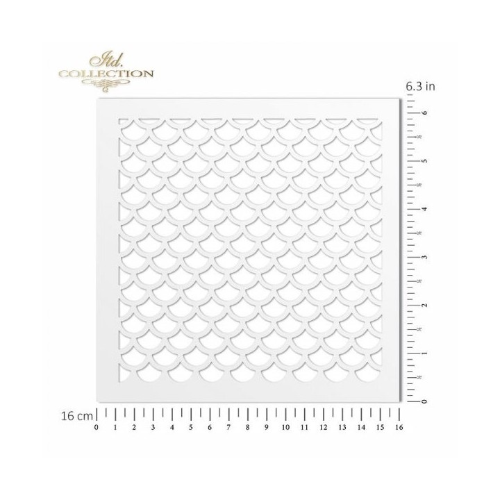 Sjabloon voor scrapbooking en decoupage 16x16 cm ST0072B