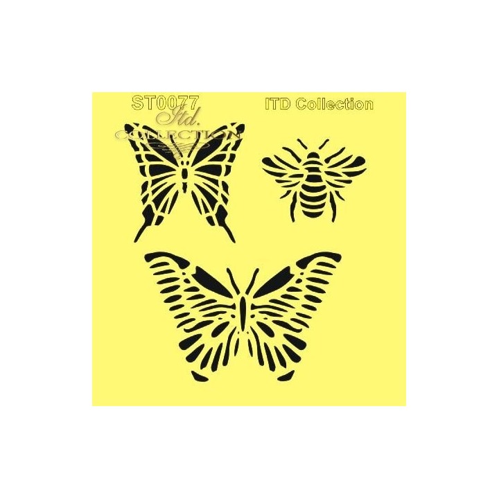 Sjabloon voor scrapbooking en decoupage 16x16 cm ST0077B