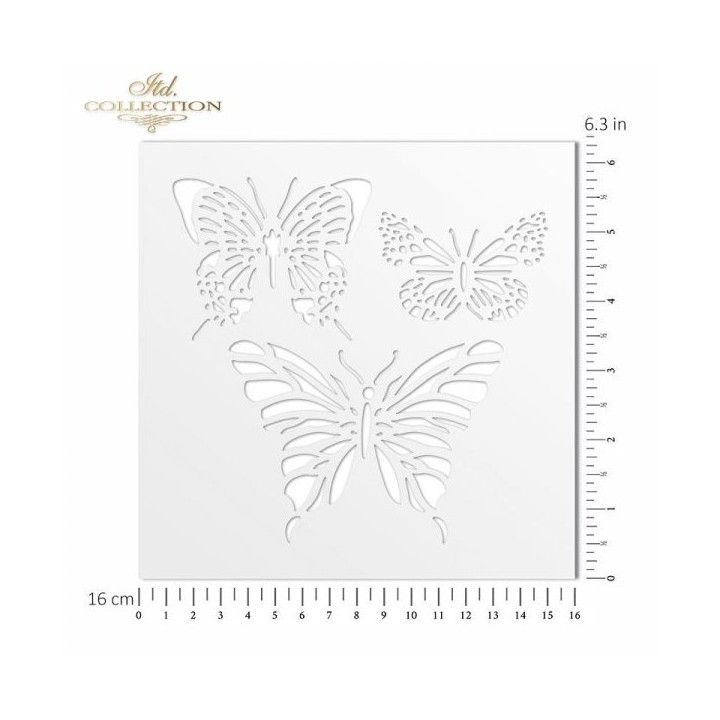 Sjabloon voor scrapbooking en decoupage 16x16 cm ST0078B