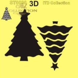 Sjabloon voor scrapbooking en decoupage 16x16 cm ST0080A