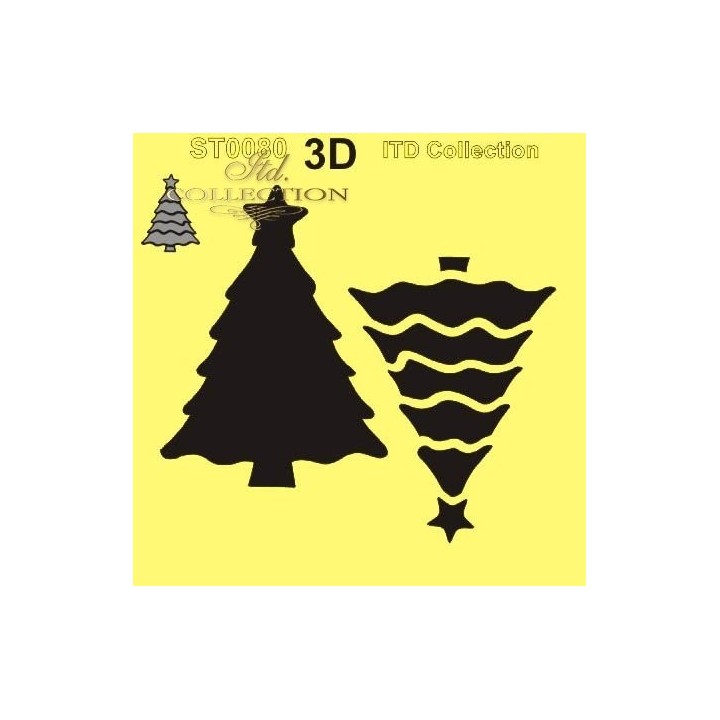 Sjabloon voor scrapbooking en decoupage 16x16 cm ST0080A