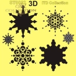 Sjabloon voor scrapbooking en decoupage 16x16 cm ST0082A