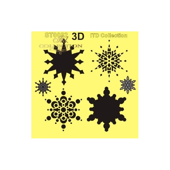 Sjabloon voor scrapbooking en decoupage 16x16 cm ST0082A