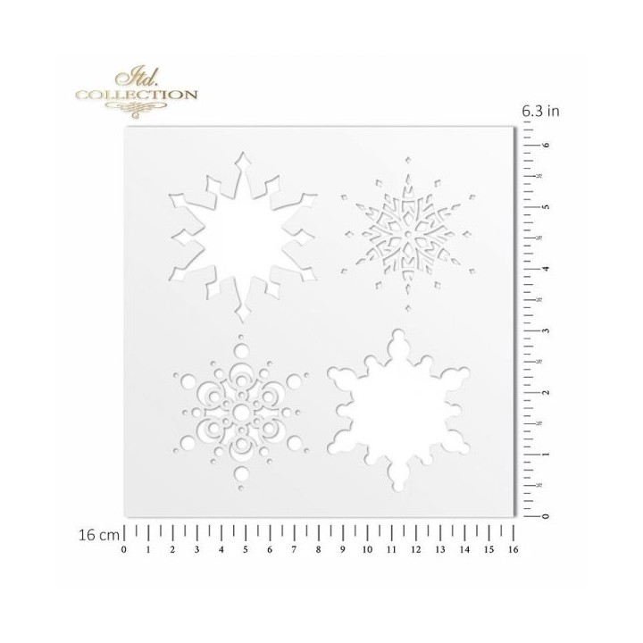 Sjabloon voor scrapbooking en decoupage 16x16 cm ST0082A