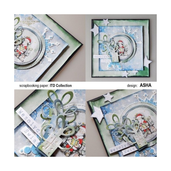 Sjabloon voor scrapbooking en decoupage 16x16 cm ST0082A