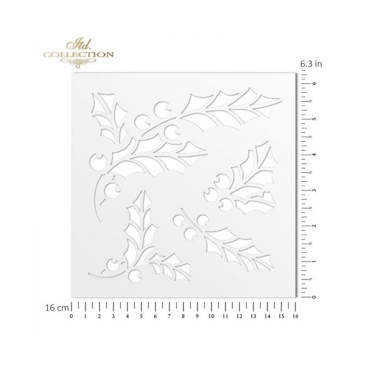 Sjabloon voor scrapbooking en decoupage 16x16 cm ST0083A