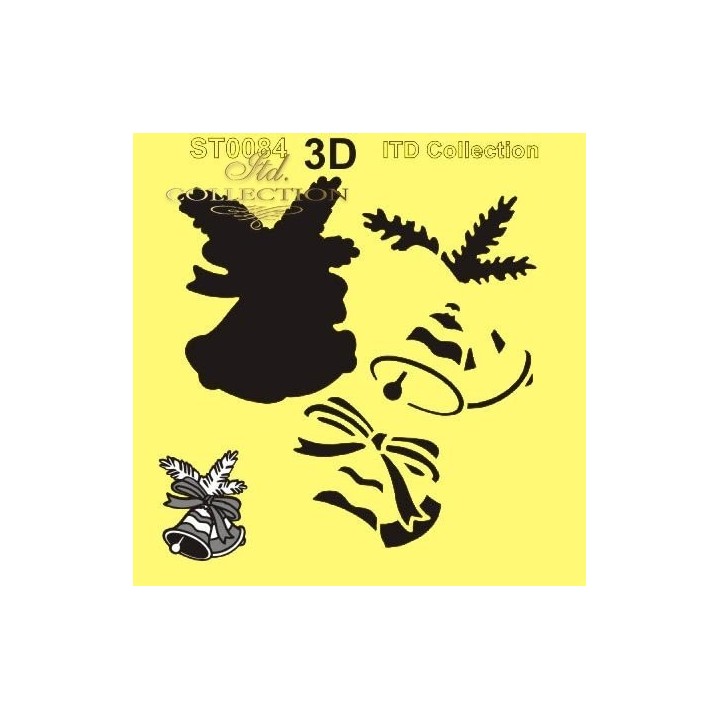 Sjabloon voor scrapbooking en decoupage 16x16 cm ST0084A