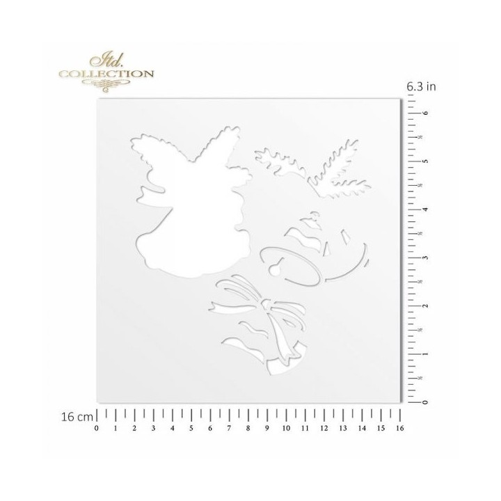 Sjabloon voor scrapbooking en decoupage 16x16 cm ST0084A