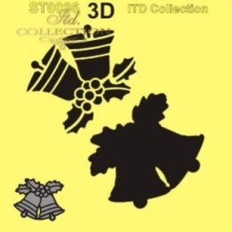 Sjabloon voor scrapbooking en decoupage 16x16 cm ST0086A