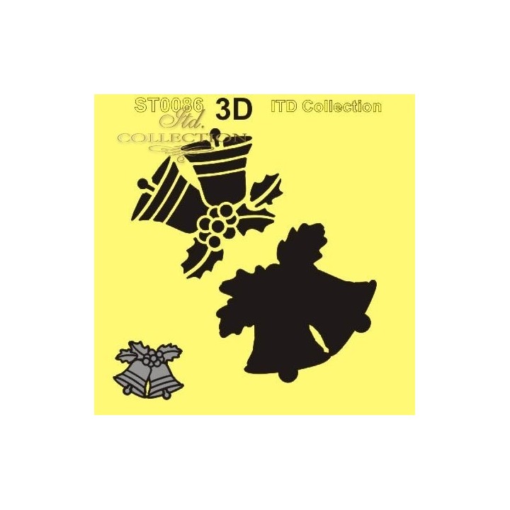 Sjabloon voor scrapbooking en decoupage 16x16 cm ST0086A