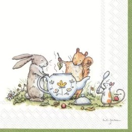 Tea party servet 33x33cm