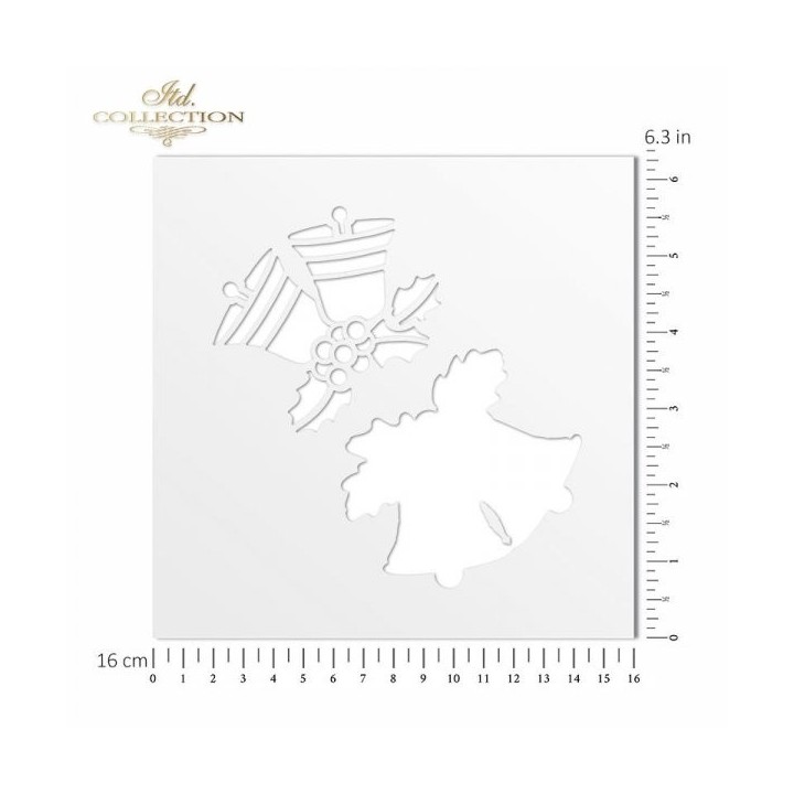 Sjabloon voor scrapbooking en decoupage 16x16 cm ST0086A