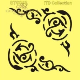 Sjabloon voor scrapbooking en decoupage 16x16 cm ST0088A