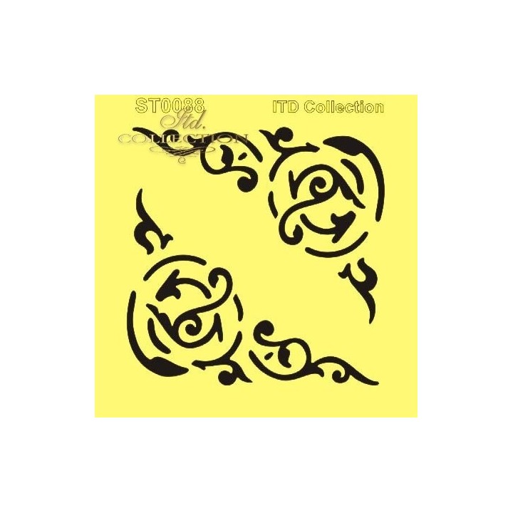 Sjabloon voor scrapbooking en decoupage 16x16 cm ST0088A