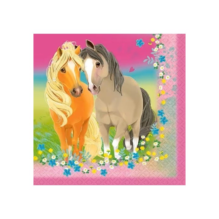 Pretty pony servet 33x33cm