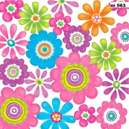 Flowerprint servet 33x33cm