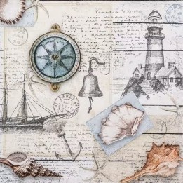 Nautical Feeling servet 33x33cm