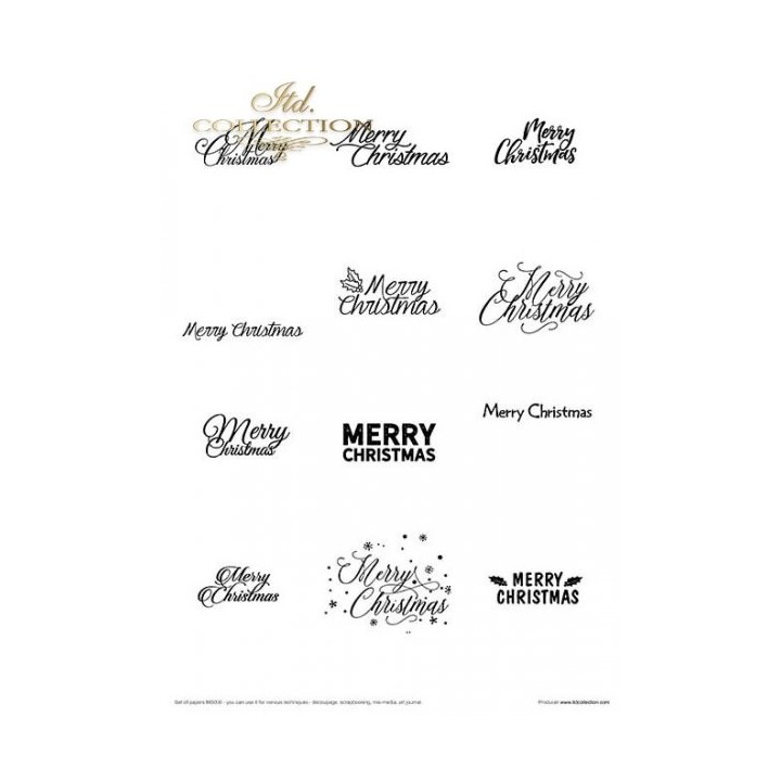 Creatieve set MS008 Heerlijke kersttijd