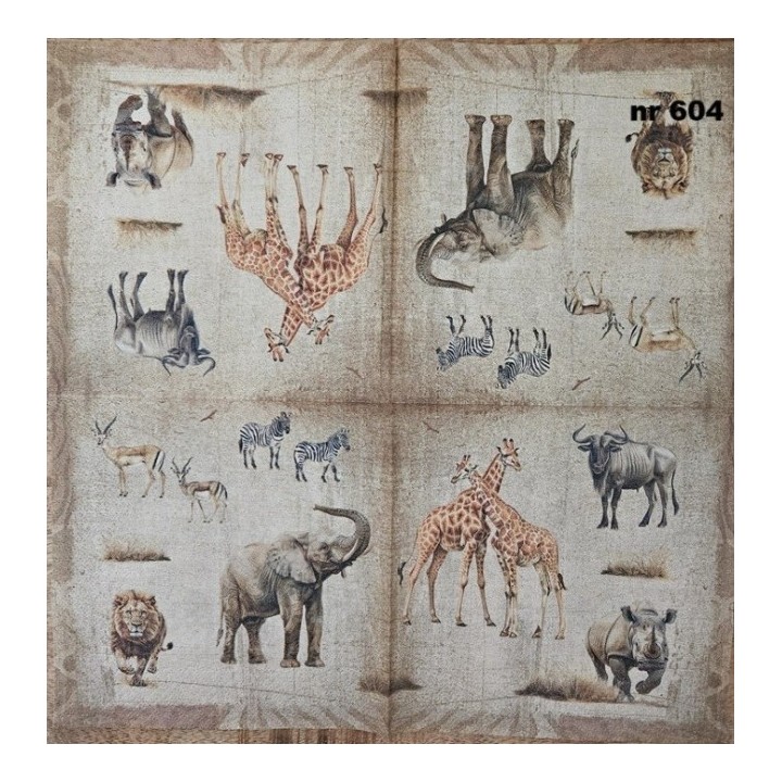 African Savanna servet 33x33cm