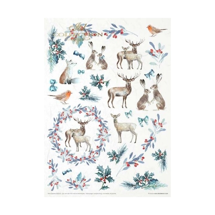 Creatieve set MS010 Kerstmis in blauw