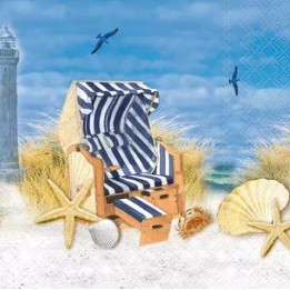 Day at sea servet 33x33cm