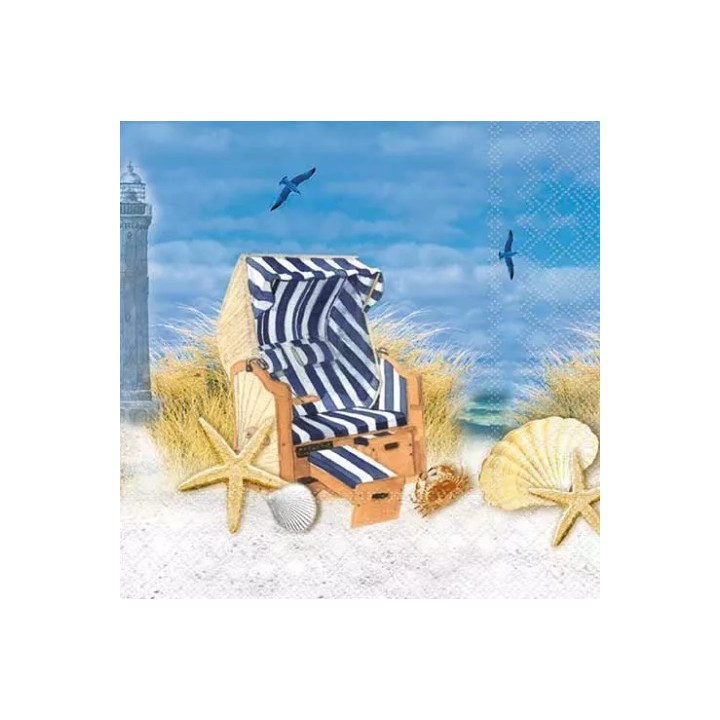 Day at sea servet 33x33cm