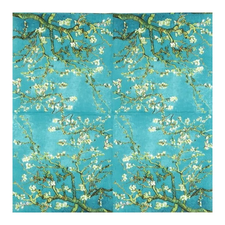 Almond blossom, Vincent van Gogh servet 33x33cm