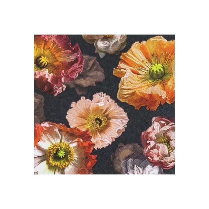 Papaver servet 33x33cm